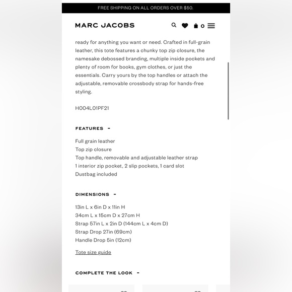 Marc Jacobs Medium Tote Bag - Picture 12 of 14